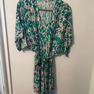 Cupshe Green and Pink Patterned Jumpsuit